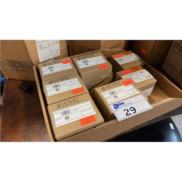 TENNANT COMPANY NEW OLD STOCK SPARE PARTS FIVE LEFT TRANSPORT WHEEL KITS AND TWO LEFT-HAND CASTER