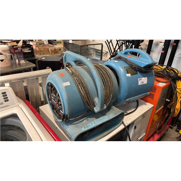 2 DRI-EAZ VORTEX F1** HIGH-VELOCITY AXIAL VENTILATION AIR MOVER FAN