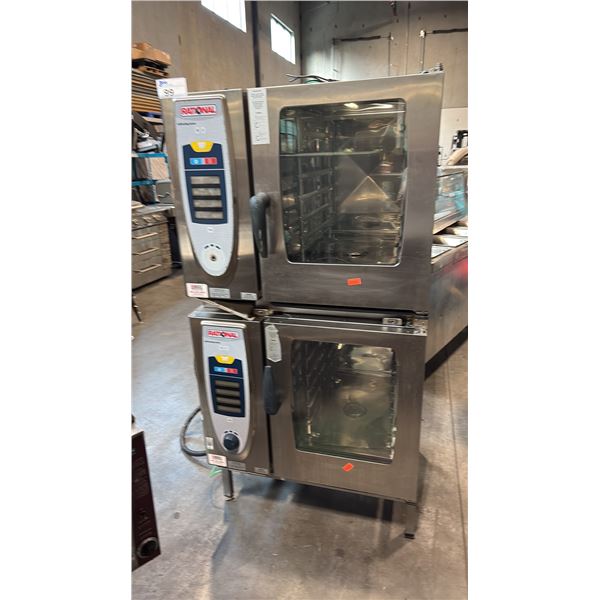 2 RATIONAL SCC 61 ELECTRIC COMBI OVEN STEAMER CABINET PROGRAMMABLE COMMERCIAL LOT