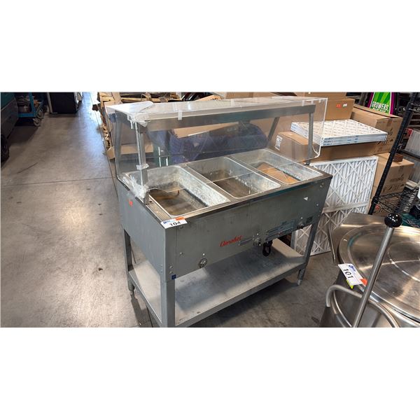 DUKE COUNTERTOP ELECTRIC HOT FOOD WARMER, INDIVIDUAL SECTIONAL, INFINITE SWITCH CONTROLS, STAINLESS