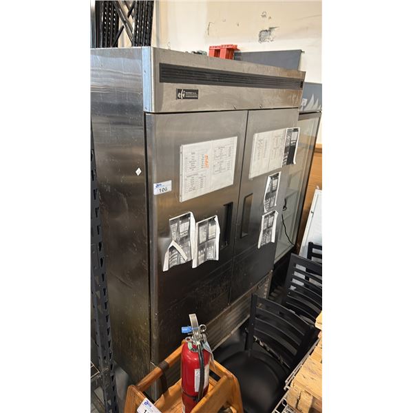 EFI SALES VERSA-CHILL C2-54VC 2 SOLID DOOR REACH IN STORAGE REFRIGERATOR STAINLESS STEEL
