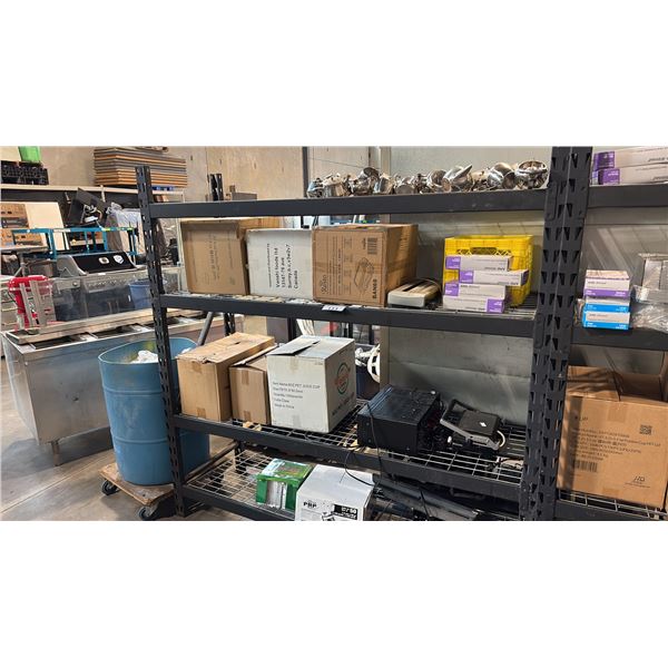 COMMERCIAL 4 TIER WIRE RACK, XT PORTION CUPS, VANSHI FOODS PACKAGING, ELECTRONICS AND MORE