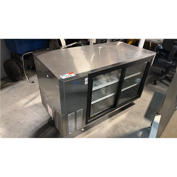SILVER KING SKDC48PT COUNTERTOP REFRIGERATED PASS THRU DISPLAY MERCHANDISER CASE STAINLESS STEEL