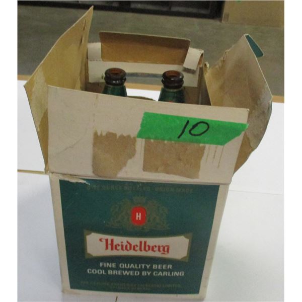 COLLECTABLE:  6 STUBBY HEIDELBERG BOTTLES IN CASE