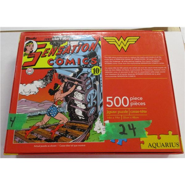 SENSATION COMICS 500 PIECE PUZZLE AQUARIUS