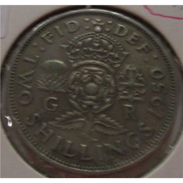 1950 KING GEORGE VI SILVER SCHILLING