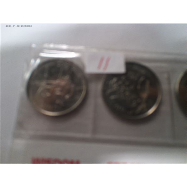 2000 MILLENIUM UNCIRCULATED CANADA 4 QUARTER SET