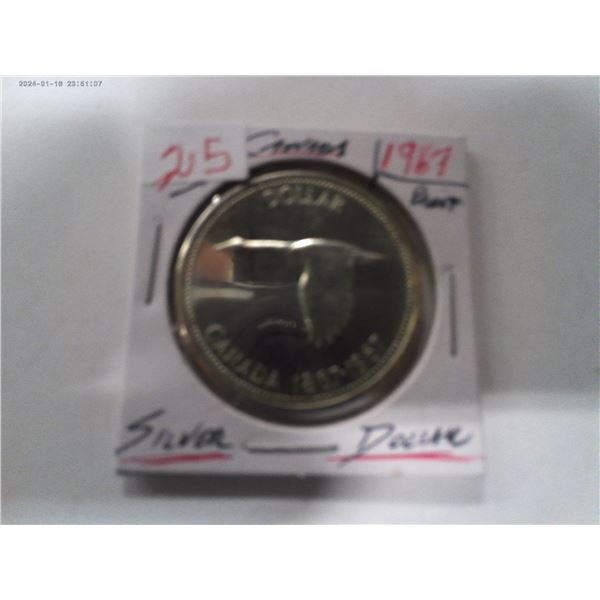 1967 PROOF CAMEO CANADA SILVER DOLLAR