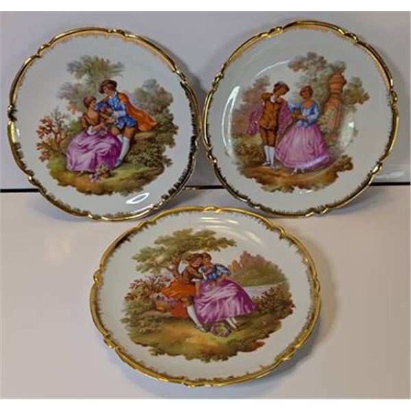 Set of 3 Limoges Mini Plates