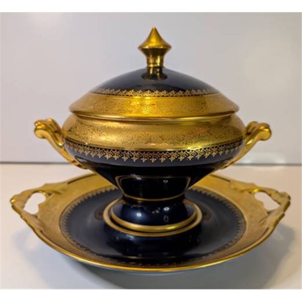Limoges Turrine and Plate