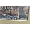 Image 4 : Framed Watercolour Street Scene Signed E. Parcel