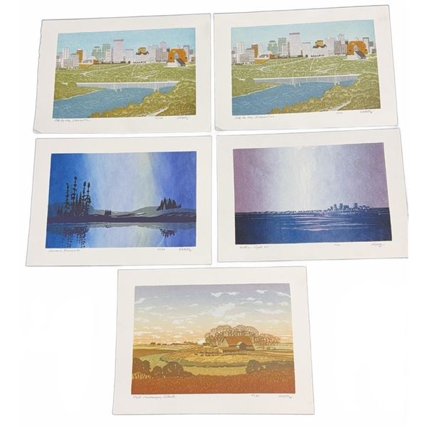 5 Weber Signed Limited Edition Prints (1989–1991)