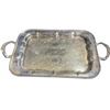 Image 2 : WM Mounts Silver Plated Tea Set with Tray, Teapot, and Creamer