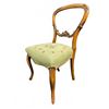 Image 1 : Wooden Side Chair with Needlepoint Upholstered Seat