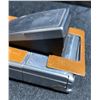 Image 4 : Polaroid SX-70 Land Camera with Brown Leather and Silver Finish