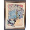 Image 1 : Signed "The Caddy" Elephant Print by Kenstein, Framed, 26x20 Inches