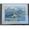 Image 1 : Framed Watercolour Landscape Painting Signed 26x20 Inches