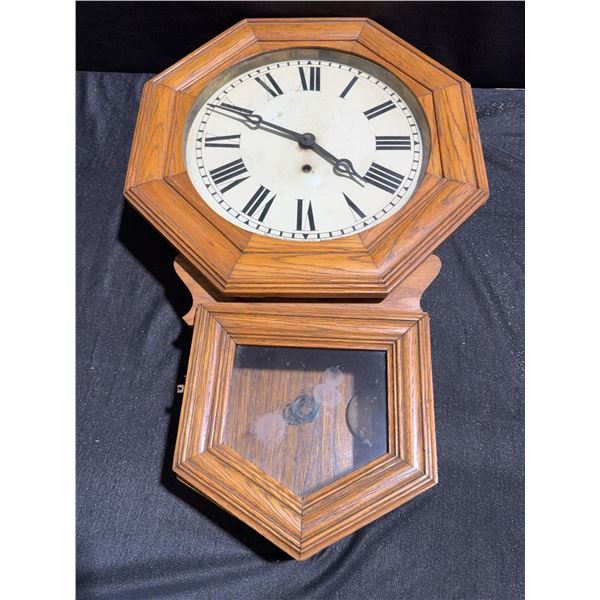 Arthur Pequegnat Wall Clock, Berlin, Canada, Oak Case