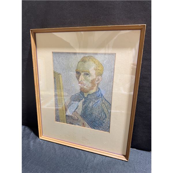 Framed Vincent van Gogh Self-Portrait Print, 17x20 Inches