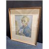 Image 1 : Framed Vincent van Gogh Self-Portrait Print, 17x20 Inches