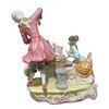 Image 4 : Capodimonte Porcelain Musical Figures Lamp Base, Made in Italy, Small Chip to Rose