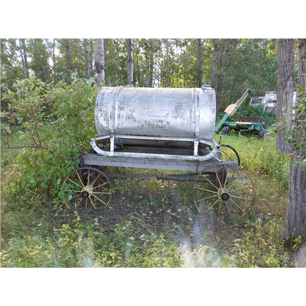 Diesel Skid on Horse-Drawn Wagon