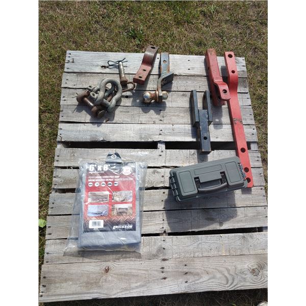 Tarp(6x8), Ammo can, chain loops, 5 hitch parts