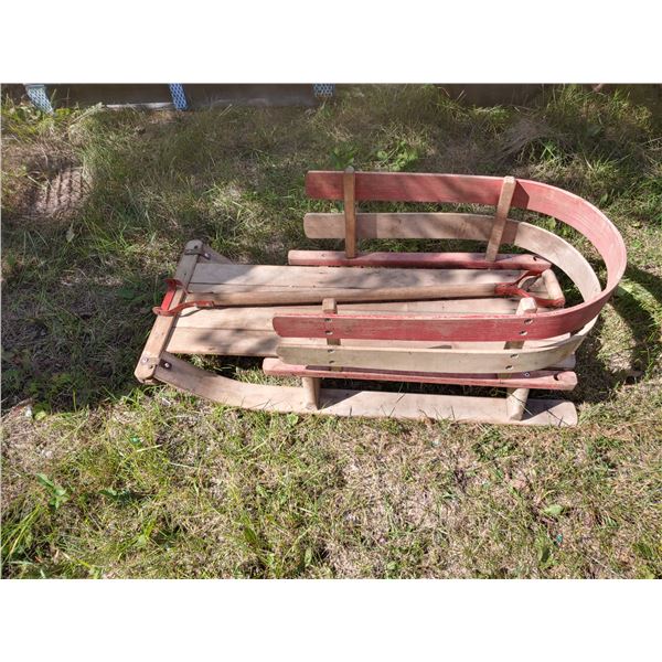 Vintage Pull Behind Sleigh