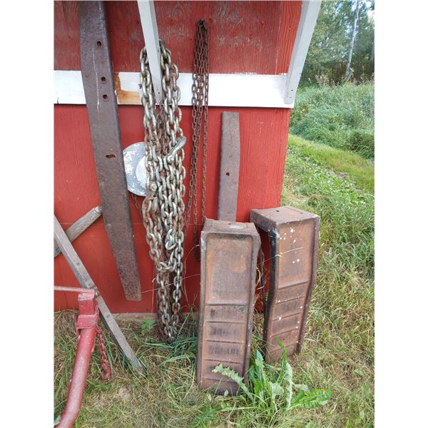 Chain & tow along, 2 ramps