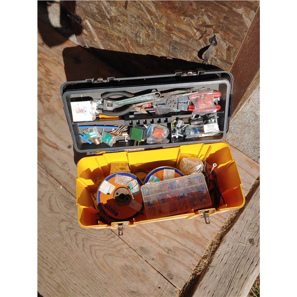 Box of electrical repair equipment