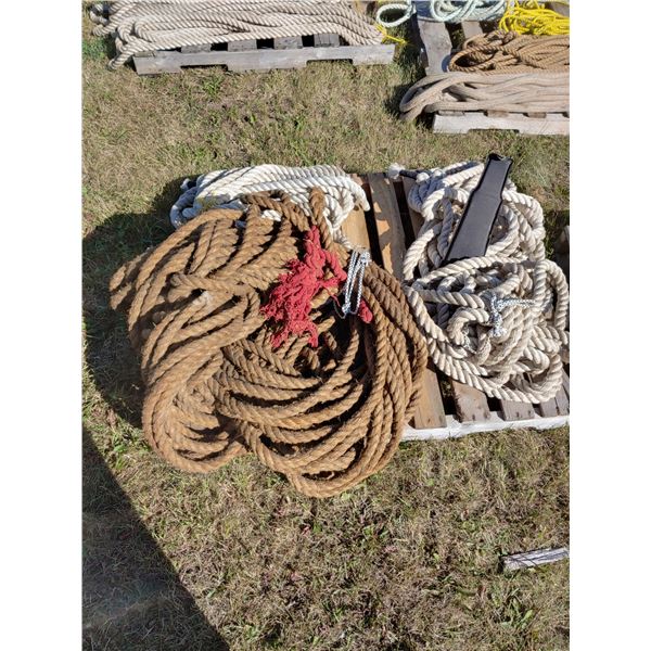 Assortment of nylon rope