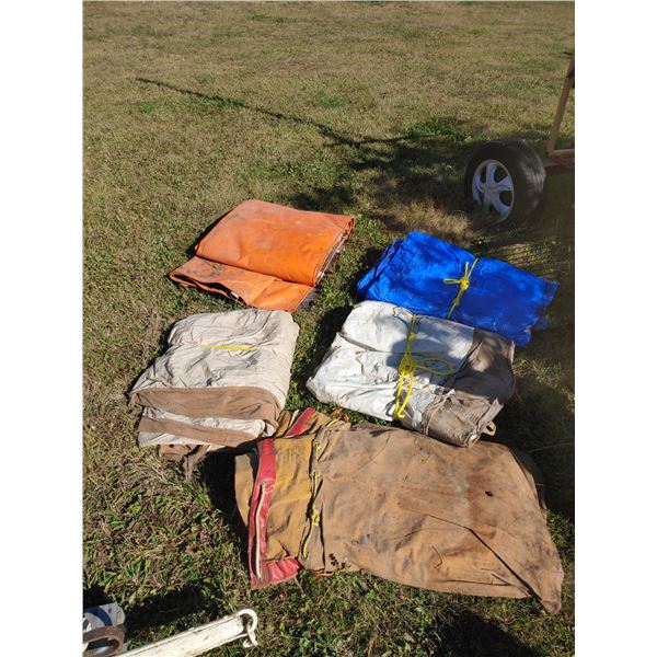 2 wall Tents & 3 Tarps