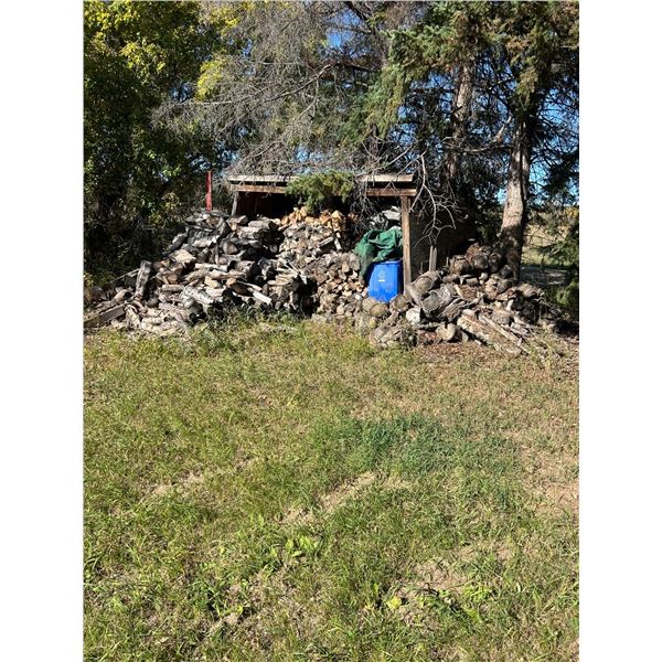 Firewood with shed