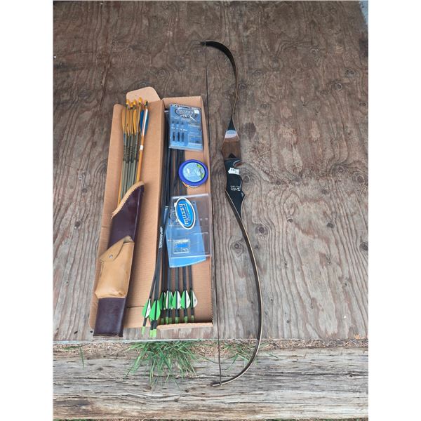 bow and arrows with quiver