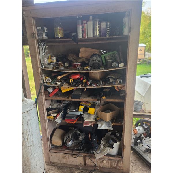Shelf with tools and all contents