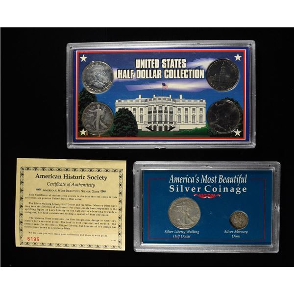 (2) COIN PLAQUES