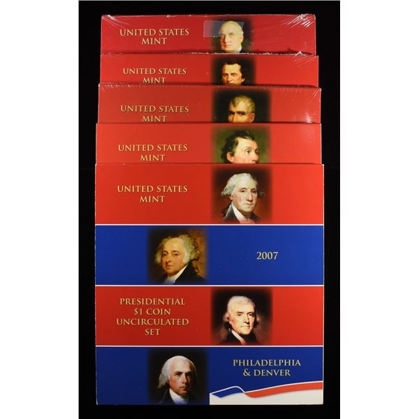 2007-09, 11 & 14 $1 PRESIDENTIAL U.C. SETS