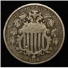 Image 1 : 1866 SHIELD NICKEL VG