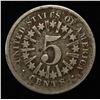 Image 2 : 1866 SHIELD NICKEL VG