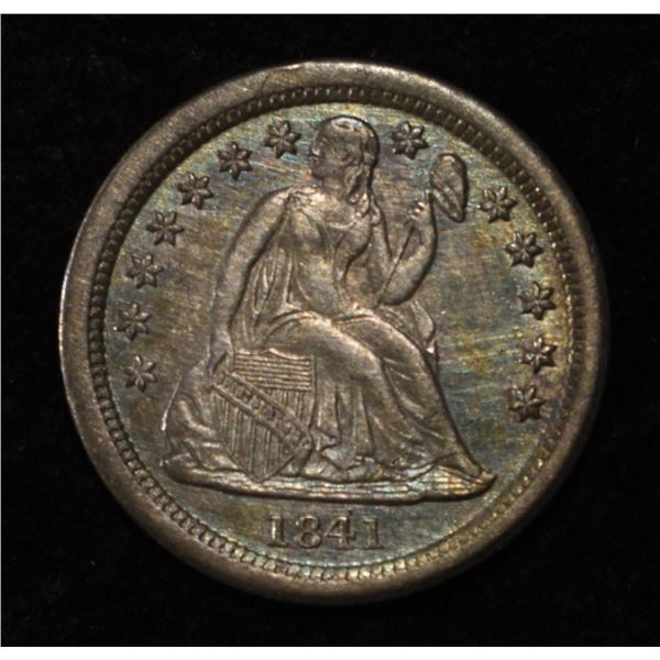 1841-O SEATED LIBERY DIME BU NICE TONE