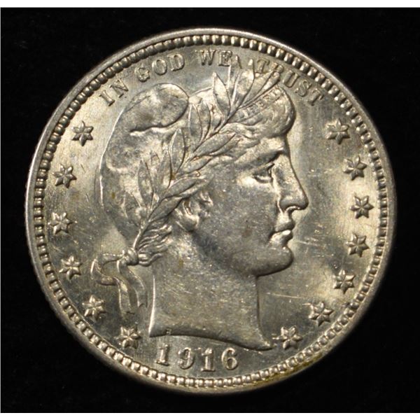 1916 BARBER QUARTER CH BU