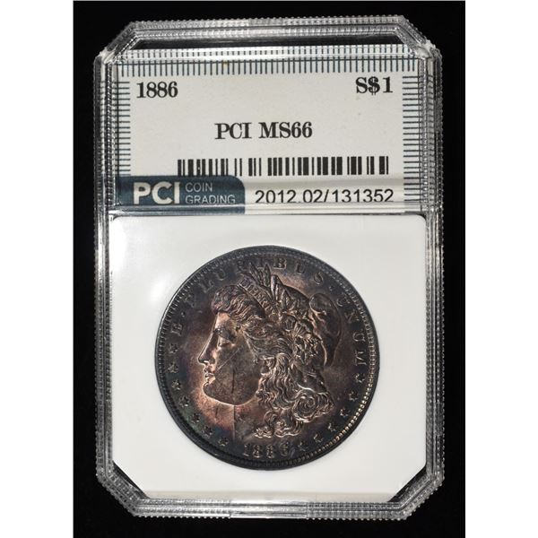 1886 MORGAN DOLLAR PCI SUPERB GEM BU