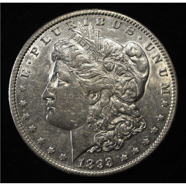 1893 MORGAN DOLLAR CH AU