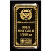 Image 3 : FRIGG 1/100TH OZ .9999 GOLD BAR
