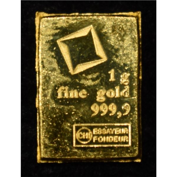 1 GRAM .9999 GOLD BAR