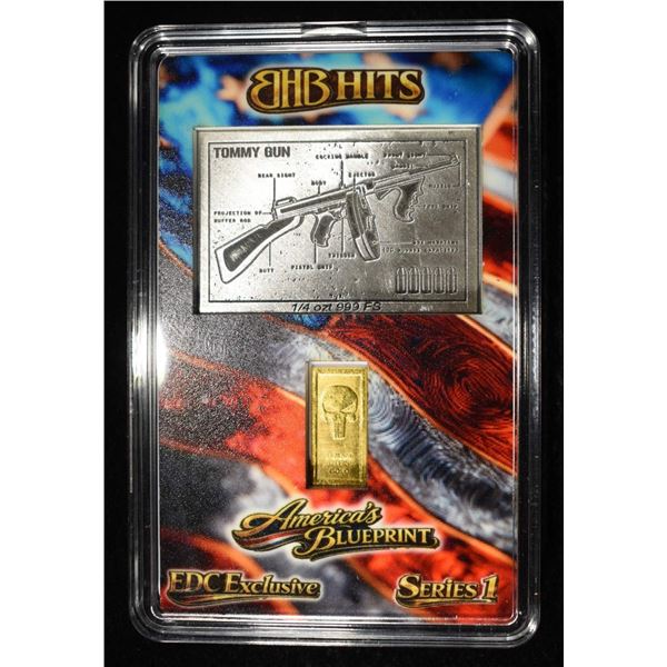 1G .999 GOLD & 1/4TH OZ .999 SILVER