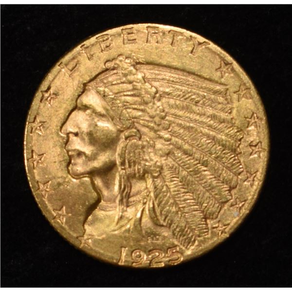 1925-D $2.5 GOLD INDIAN AU/BU