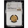 Image 1 : 1881 $5 LIBERTY GOLD NGC MS63