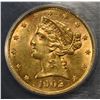 Image 2 : 1902 $5 LIBERTY GOLD ICG MS61
