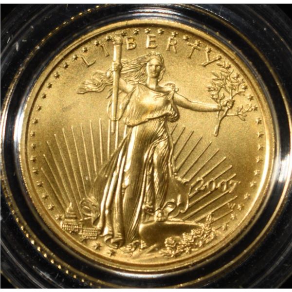2007 1/10 OZ GOLD LIBERTY
